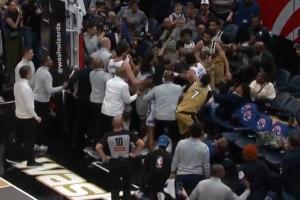 NBA官方:阿杰伊·米切尔&贾斯汀·尚帕尼因比赛冲突被禁赛一场 配图