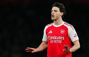 赖斯:如果上半场的那个球进了,比赛可能会有所不同 配图