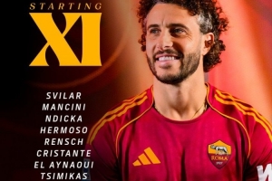 罗马vs莱切首发：马伦领衔，佩莱格里尼、齐米卡斯、皮西利首发 配图