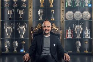 40冠教头!瓜帅获执教40冠：英超×6 联赛杯×5 世俱杯×4 欧冠×3 配图