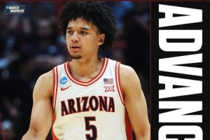 疯三32强赛-伯里斯16分9板2助 亚利桑那击败犹他州立 晋级16强 配图