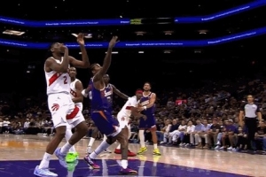 狂轰滥炸！杰伦·格林和布克连续拿分 太阳领先29分轰停猛龙 配图