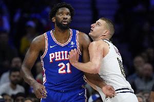 恩比德自22-23赛季夺MVP至今出战91场比赛 约基奇同期砍87个三双 配图