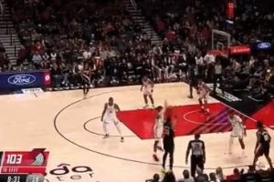 根本停不下来！卡马拉外线开火飙中第9记三分 打破个人最高纪录 配图