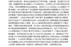 被禁足球员张浩：作为普通职业运动员，维权这条路压根就不存在 配图