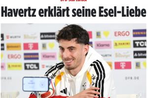 哈弗茨:不知道为什么从小就喜欢驴；我的未来在阿森纳&在那很开心 配图