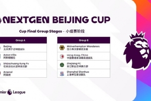 英超青年杯抽签：阿森纳U15与石家庄功夫同组，狼队与申花同组 配图