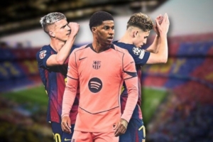 世体谈巴萨9号位陷低迷：启用拉什福德，或奥尔莫费尔明打伪9 配图