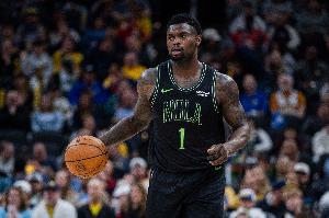 锡安半场出战15分钟 5中3&罚球3中3拿到9分2助攻 正负值+10 配图