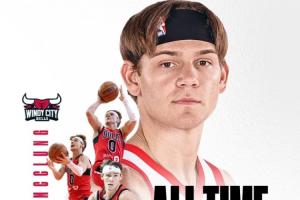 G联盟官推：恭喜麦克朗成为G联盟历史得分王！ 配图