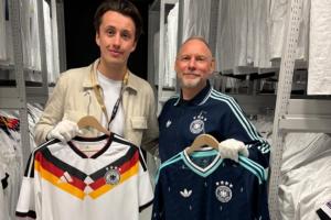 阿迪最后一舞!首席设计师谈德国客场球衣:灵感来源过去的训练服 配图