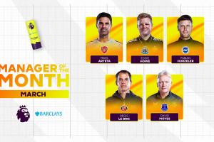 无悬念?英超3月最佳主帅候选:阿尔特塔唯一3战全胜领衔 配图