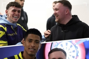 电讯报：飞镖神童利特勒访问英格兰队，鼓励球队赢得世界杯冠军 配图