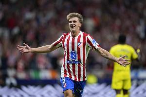 巴里奥斯：我喜欢小白、布教授和佩德里 希望马竞赢下国王杯冠军 配图