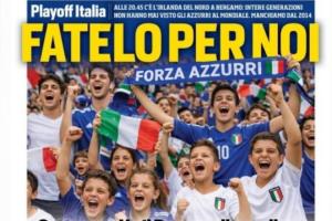 扎心了！罗体：头版由AI生成，因找不到这么多年轻人为意大利欢呼 配图