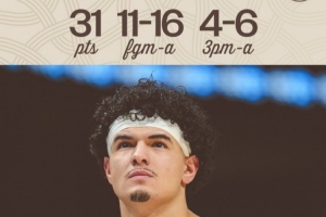 爆砍31分生涯新高！勇士官方评选本场最佳：桑托斯无悬念当选 配图