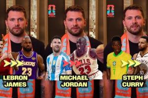 东契奇列足坛NBA球星对标:梅西是乔丹C罗是詹姆斯维尼修斯是库里 配图