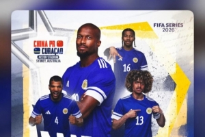 曾想归化国足踢世界杯!华裔球员陈达毅社媒转发库拉索vs国足海报 配图