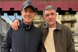 昔日的叹息之墙!内斯塔晒照与马尔蒂尼见面,还是那么帅 配图