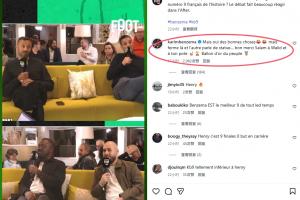 嘉宾讨论亨利or本泽马!本泽马回击:闭嘴吧,有雕像?我有金球奖 配图