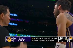 极限一换一!东契奇&扎威双方技犯 东契奇将损失27万美元! 配图