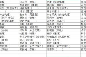 中超外援的代理人都是谁?张冰律师统计2026冬窗中方经纪人 配图
