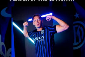 4场两球！国米官方：20岁前锋皮奥当选球队3月最佳球员 配图