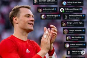 拜仁官方在社媒询问球星对诺伊尔的印象：卡西、埃德森等评价高 配图