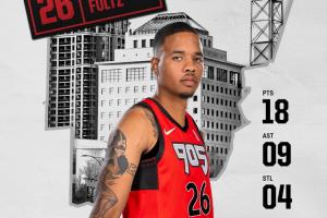 状元征战G联盟第2人~富尔茨18分9助4断皆创新高 10天合同还没到期 配图