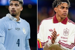 怎么防亚马尔?阿劳霍笑答:会祈祷就赶紧祈祷吧,绝对别1v1单防 配图