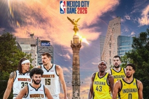 NBA官方公布2026年墨西哥赛：掘金对阵步行者 比赛时间11月份 配图