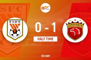 半场-泰山0-1海港 杨希包抄破门李帅献助攻 谢文能兜射被吹越位 配图