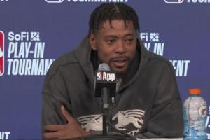 古德温：为了今天的比赛我补充了大量水分 现场球迷也给了我能量 配图