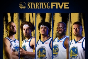 生死战！勇士太阳首发：库里+波杰VS布克+杰伦·格林 追梦VS狄龙 配图