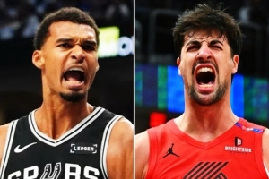 实力悬殊?ESPN预测首轮G1胜率:马刺82.2% 开拓者17.8% 配图