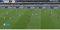 米兰1-0维罗纳!莱奥送直塞,拉比奥特前插破门 配图