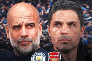 天王山之战！英超官方预热曼城vs阿森纳：瓜迪奥拉pk阿尔特塔 配图